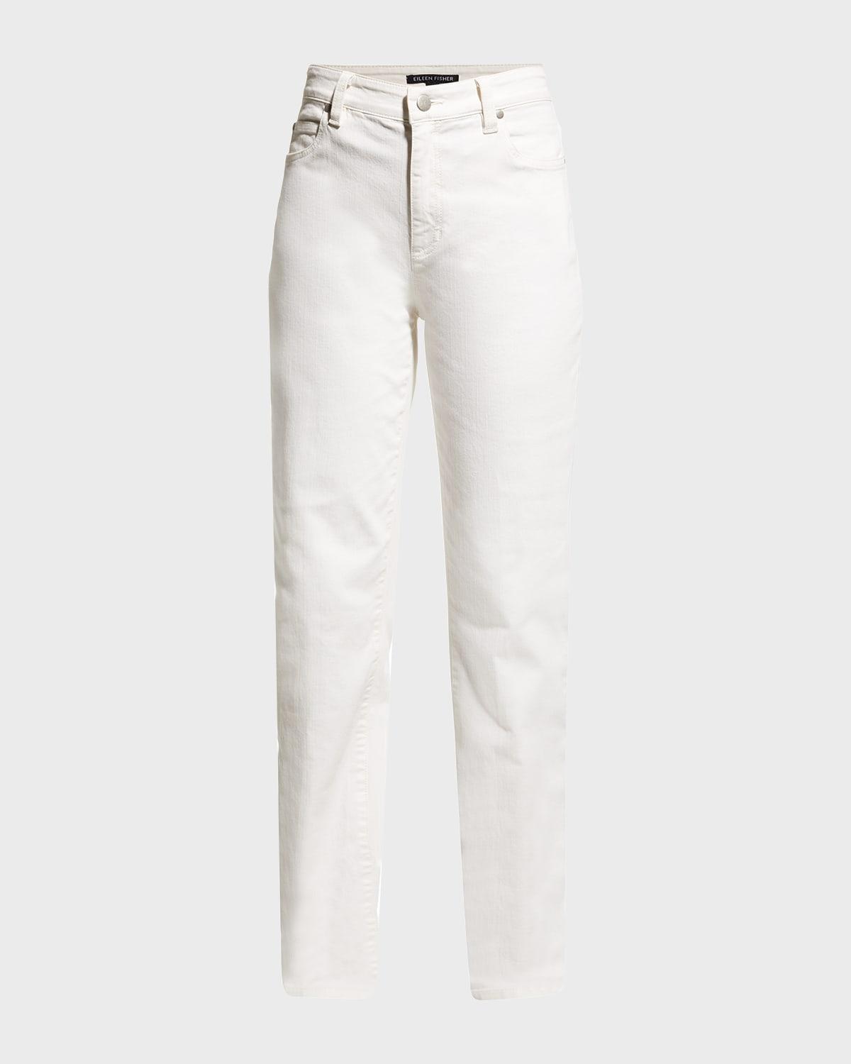 high-rise stretch denim jeans