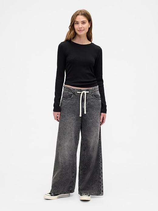 high rise superlight pull-on baggy jeans