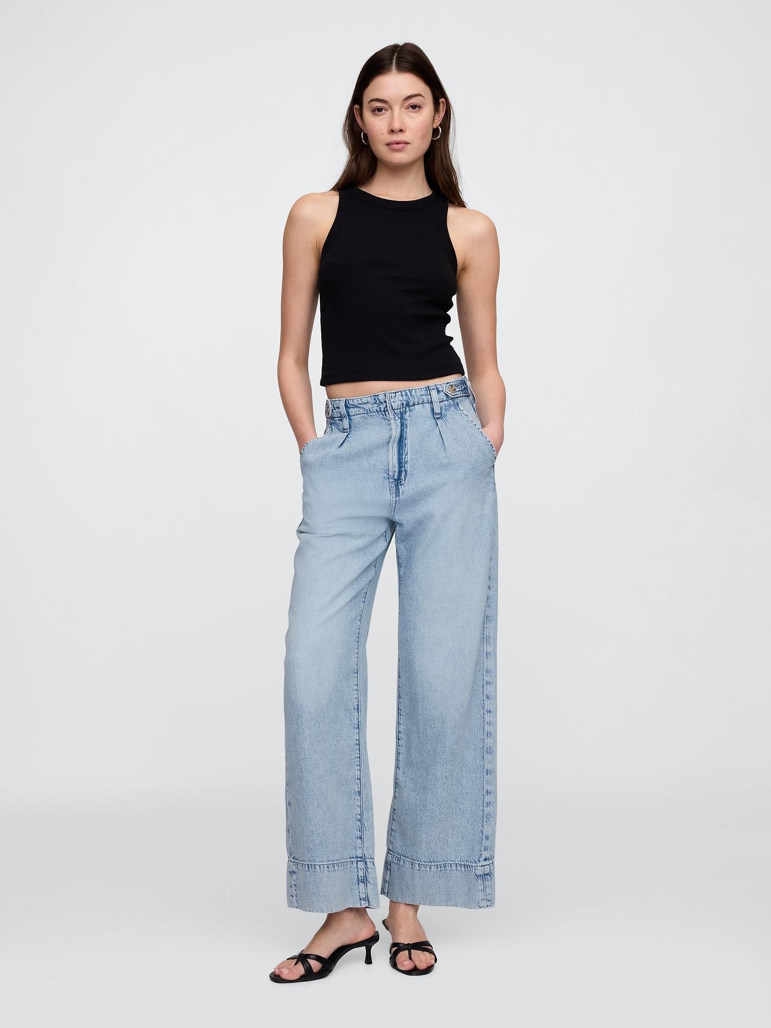 high rise superlight wide-leg jeans