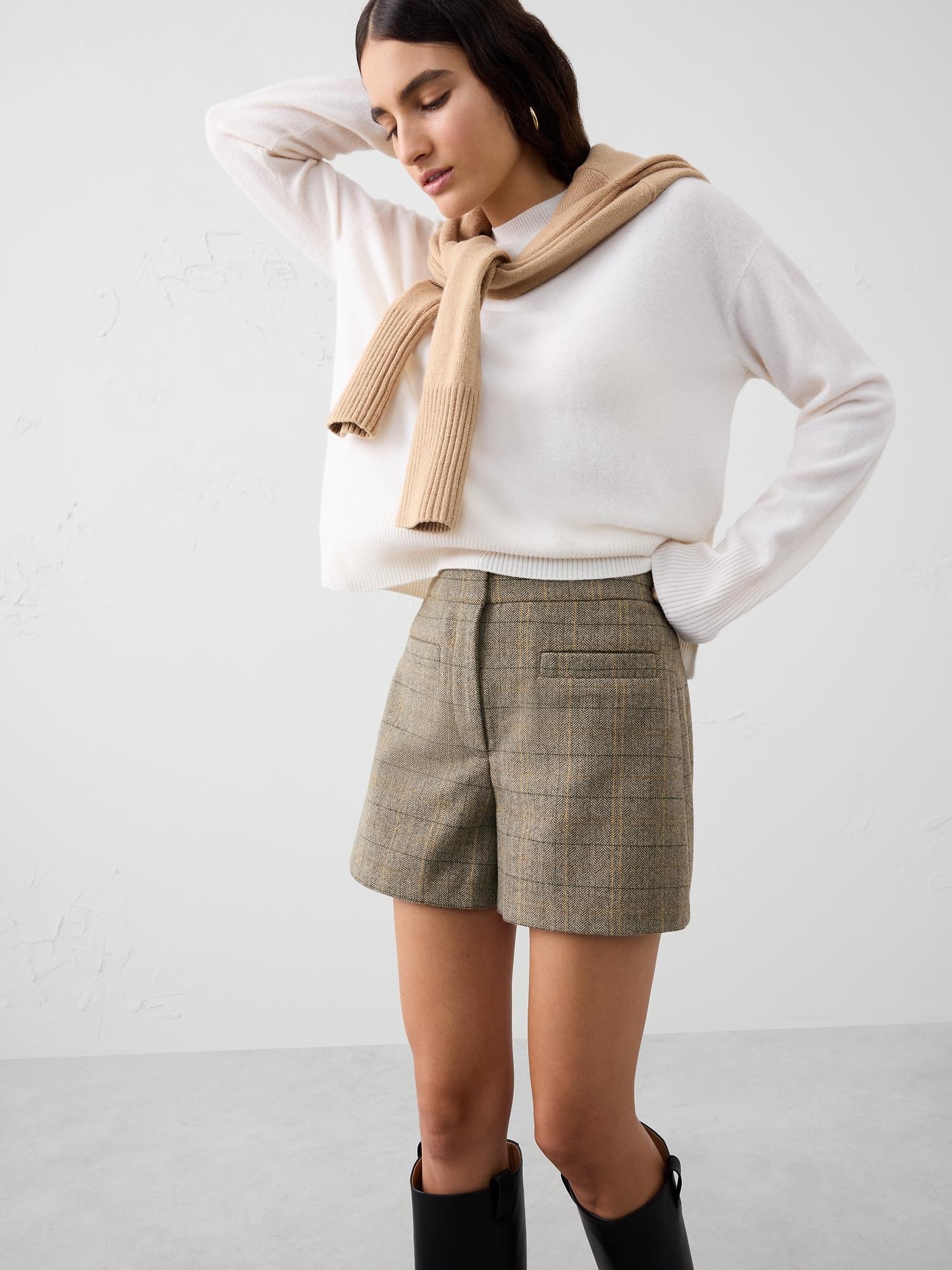 high-rise trouser short