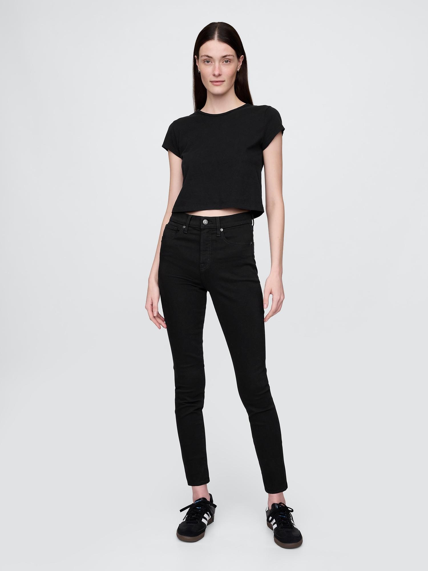high rise true skinny jeans