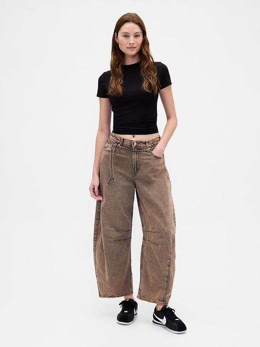 high rise ultrasoft horseshoe jeans