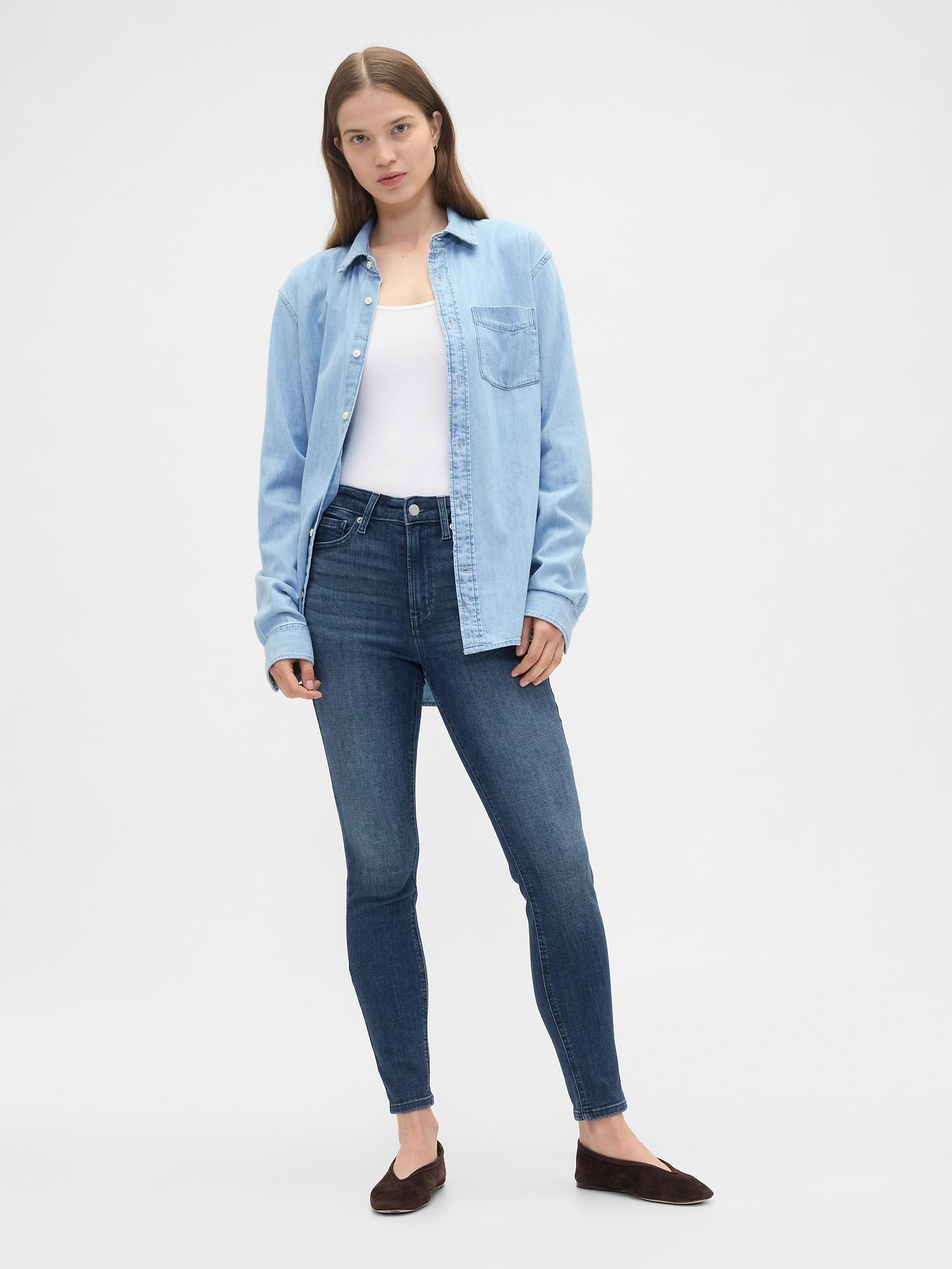 high rise universal skinny jeans
