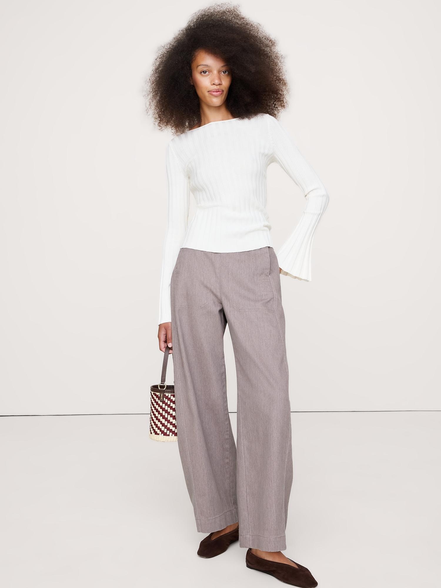 high-rise utility barrel pant