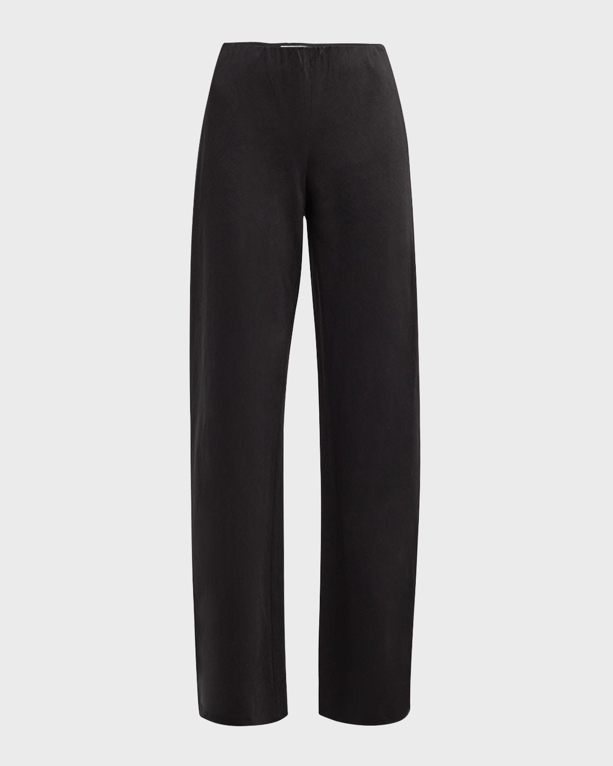 high-waist cotton bias pants