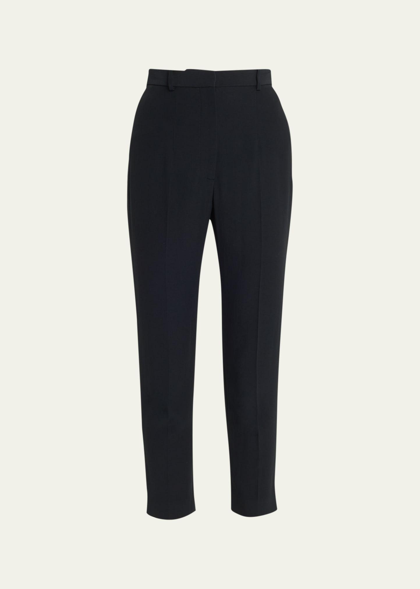 high-waist crop cigarette trousers