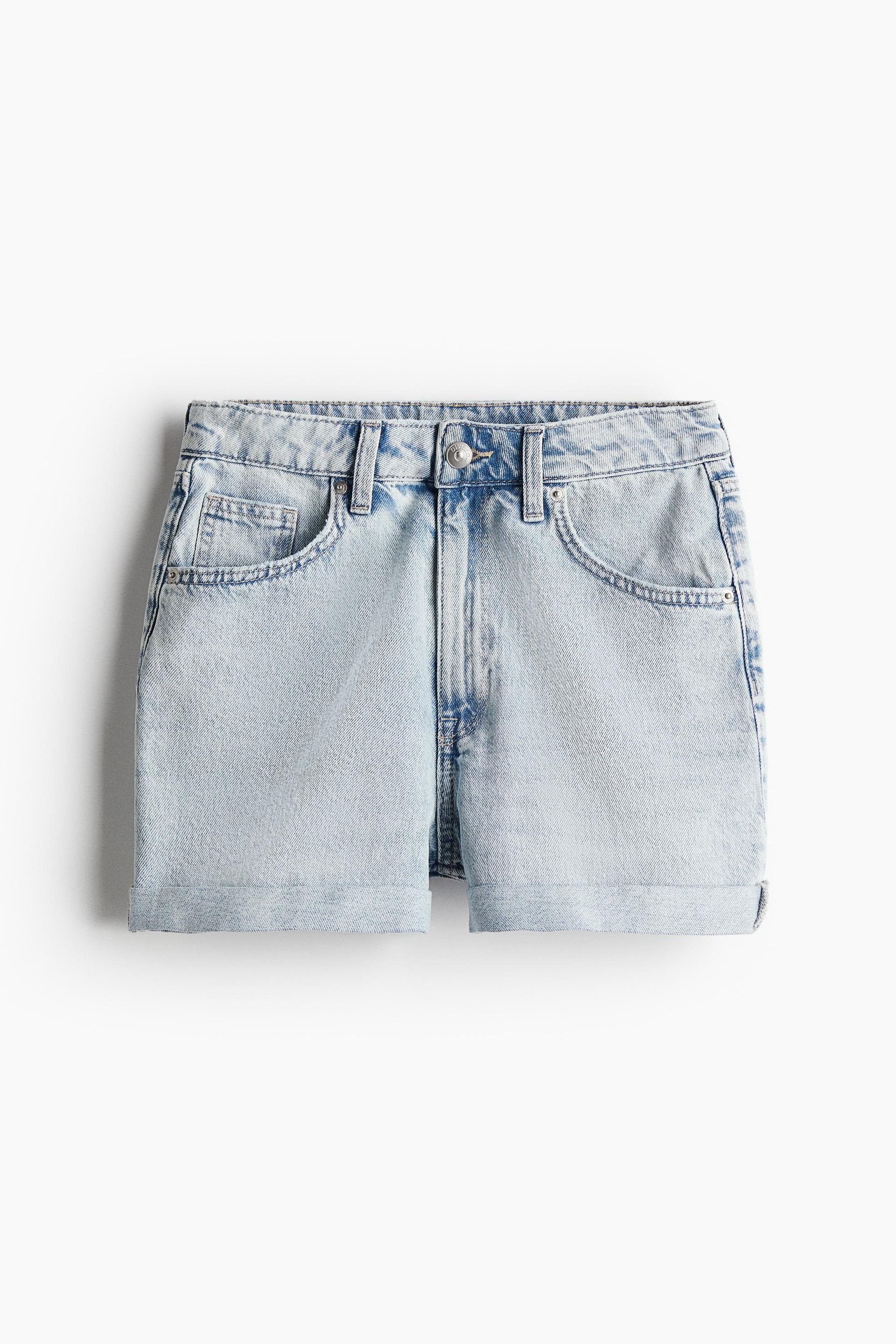 high waist denim shorts