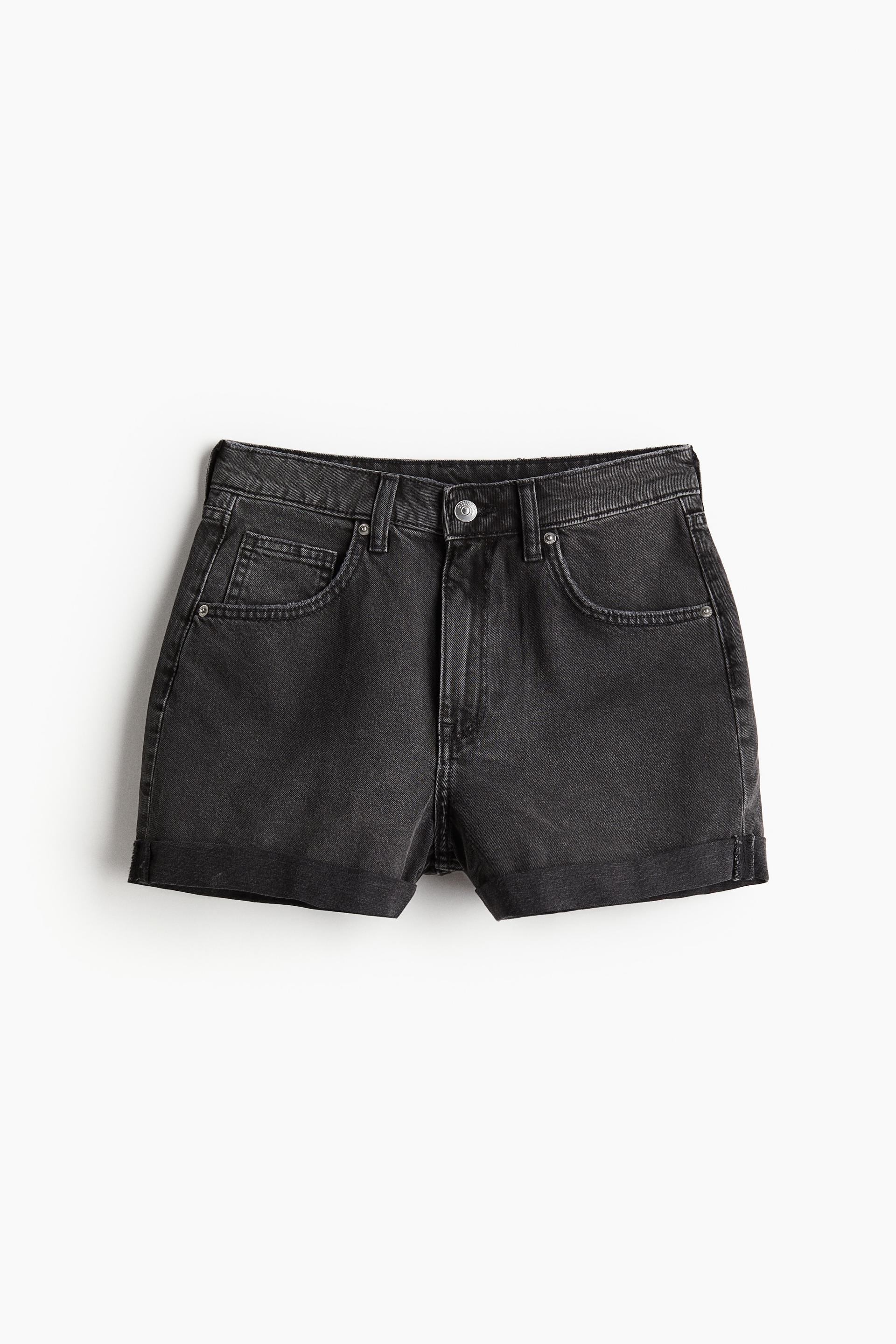 high waist denim shorts
