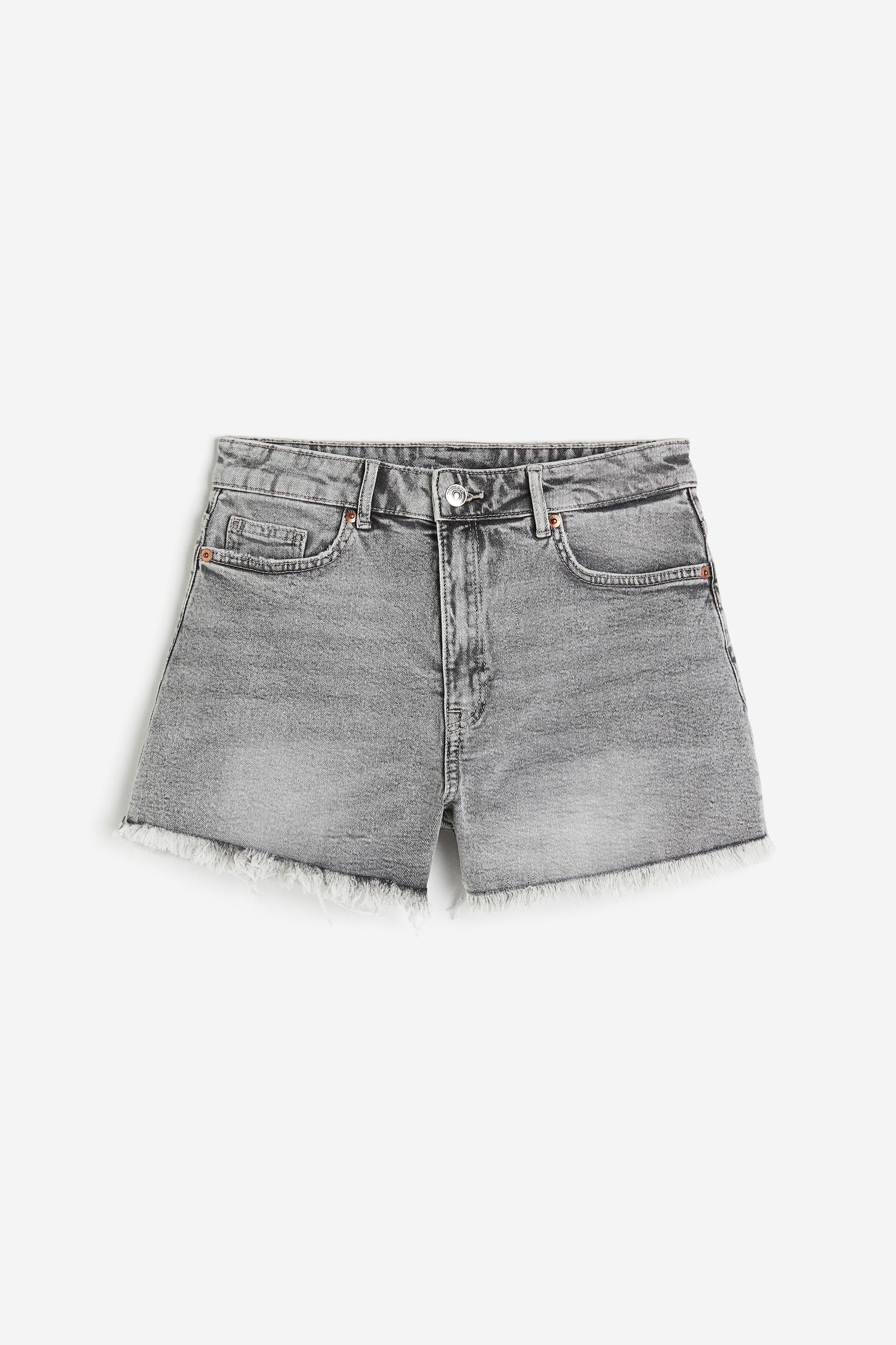 high waist denim shorts