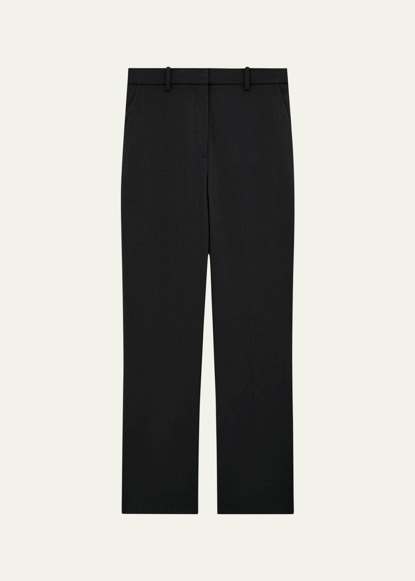 high-waist straight pants