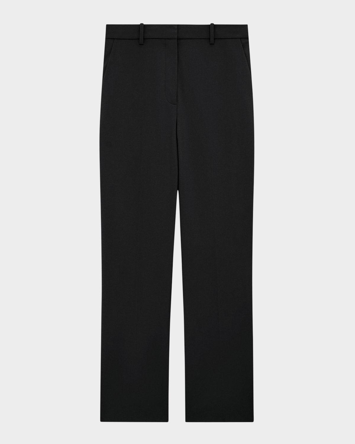 high-waist straight pants
