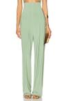 high waist tailored pleat pant