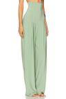 high waist tailored pleat pant