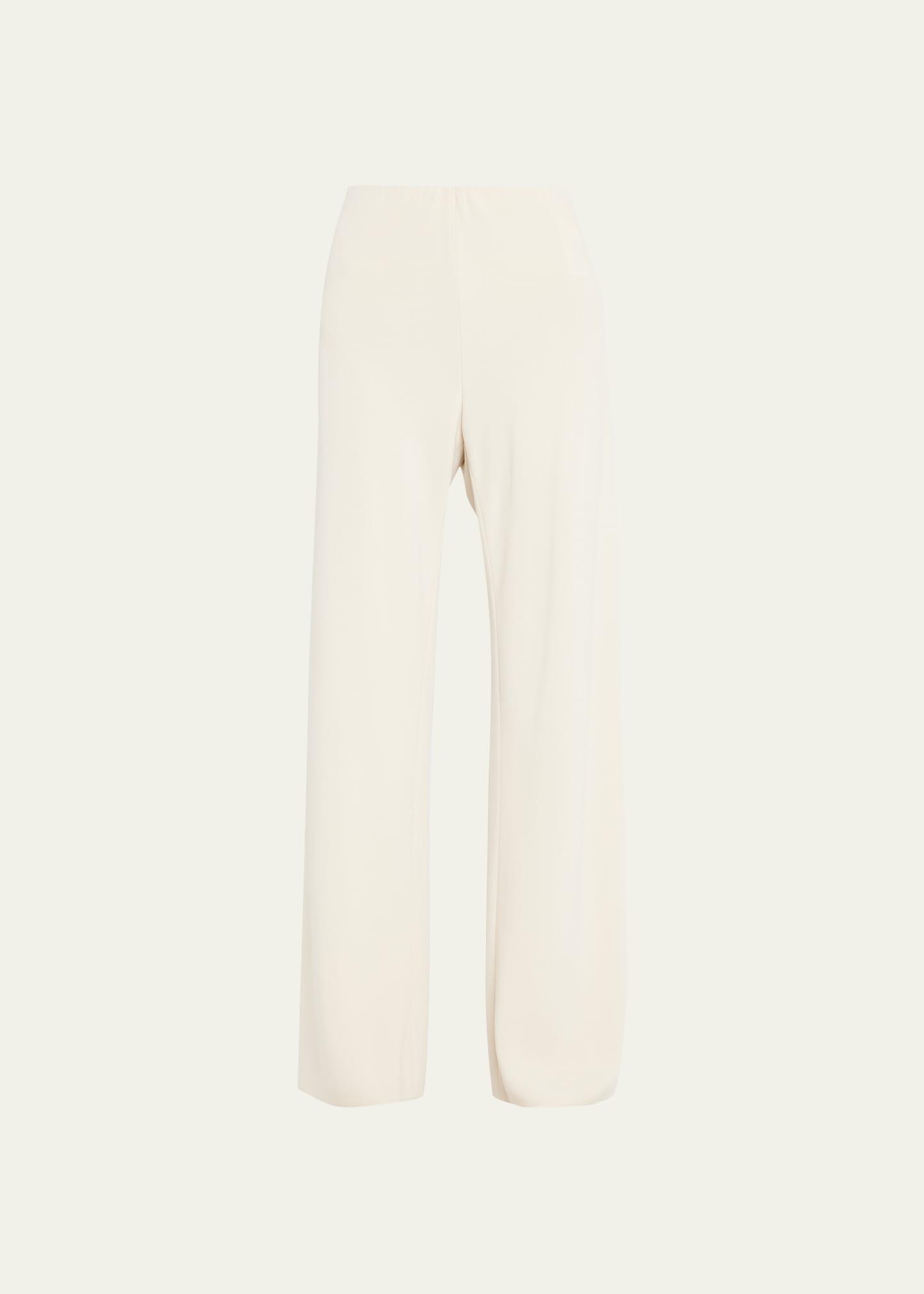 high-waist wide-leg bias pants