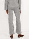 high-waisted crop kick flare sweater pants