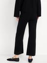 high-waisted crop kick flare sweater pants