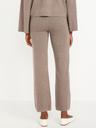 high-waisted crop kick flare sweater pants