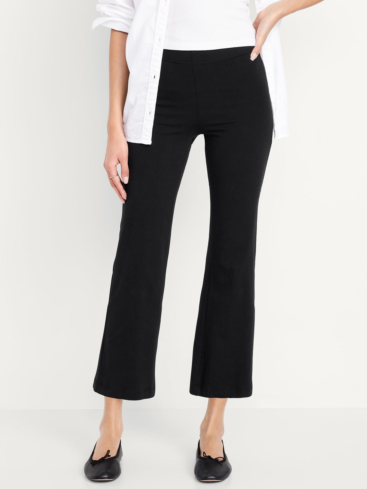 high-waisted fashion flare leggings
