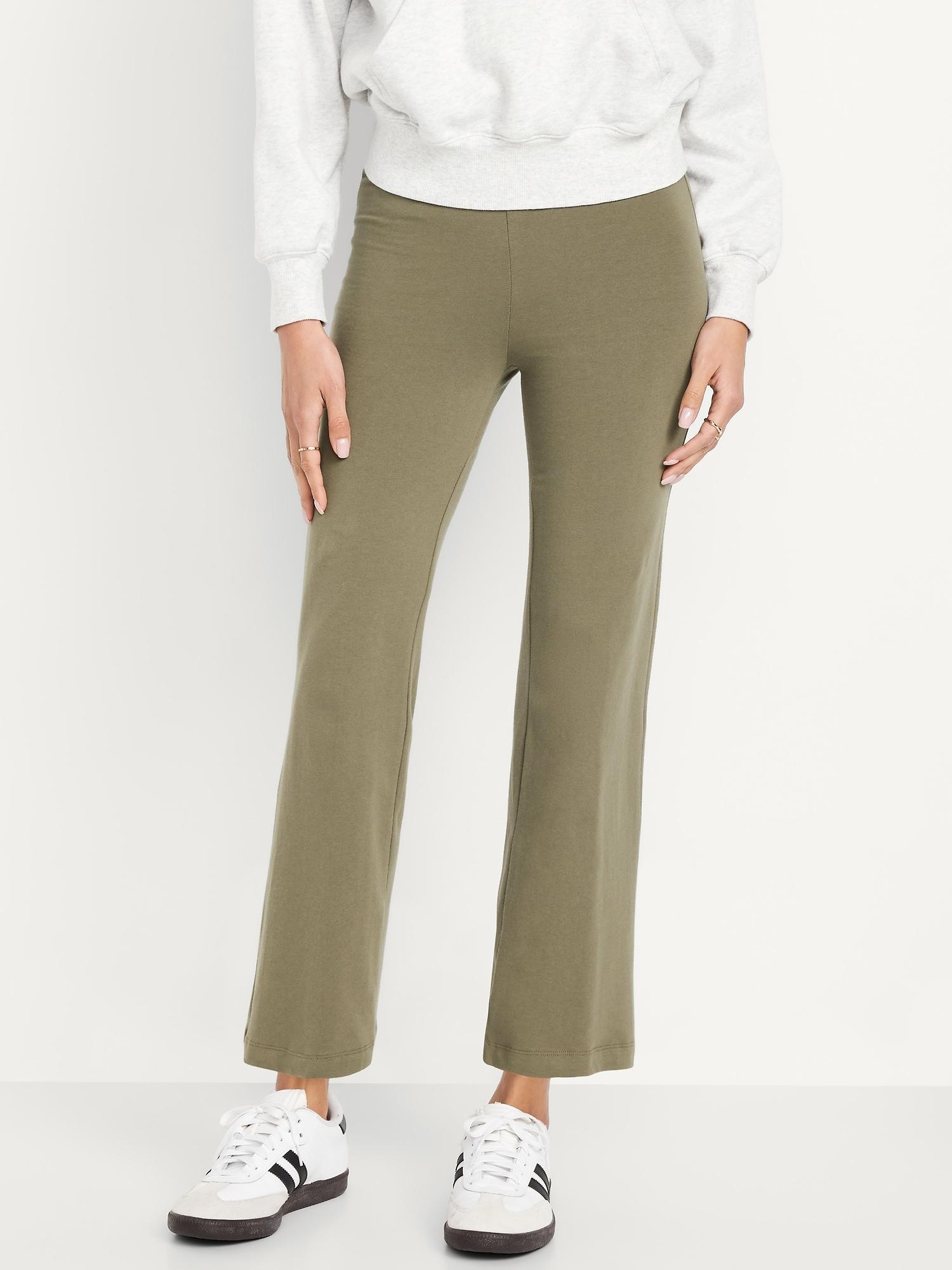 high-waisted fashion flare leggings