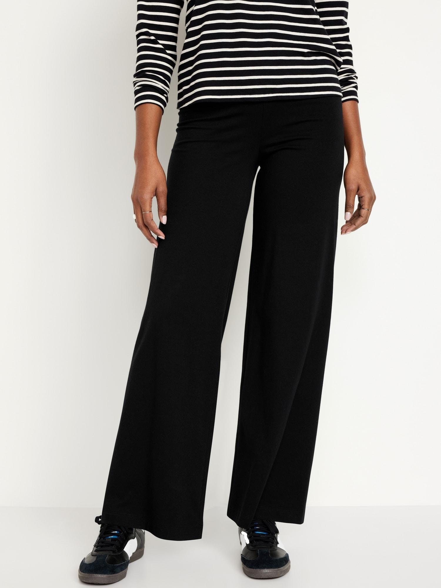high-waisted fashion wide-leg leggings