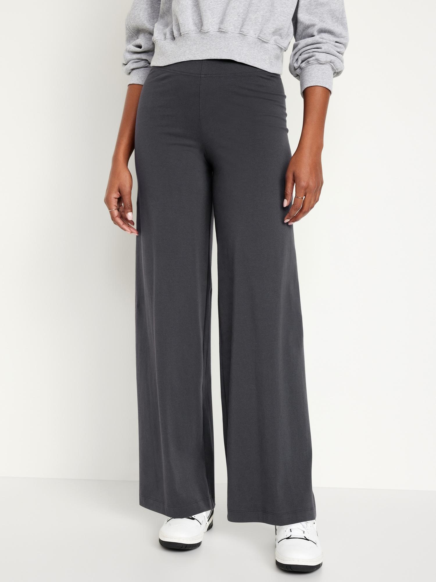 high-waisted fashion wide-leg leggings