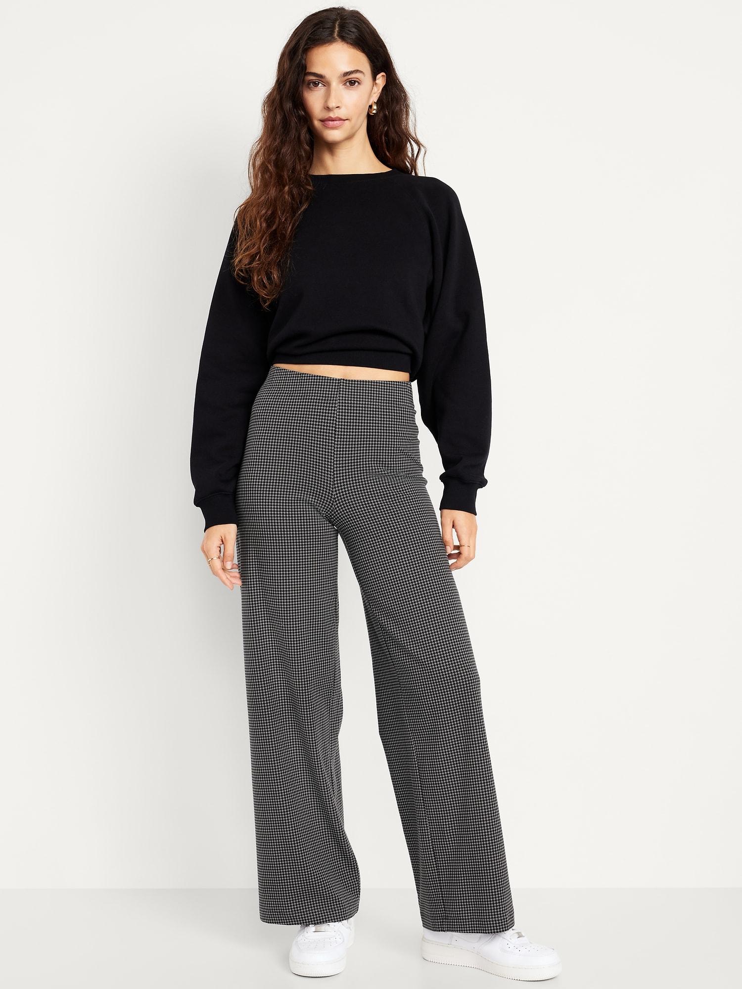 high-waisted fashion wide-leg leggings