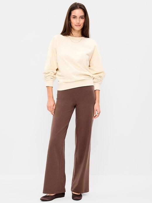 high-waisted fashion wide-leg leggings