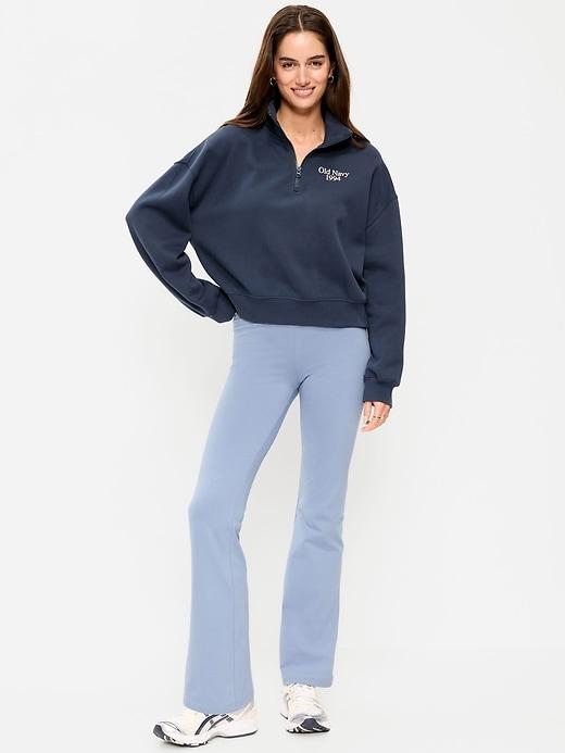 high-waisted flare leggings