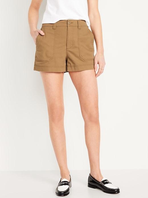 high-waisted ogc chino shorts -- 4-inch inseam