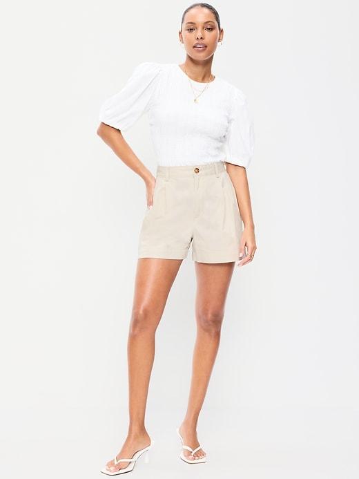 high-waisted ogc chino shorts -- 4-inch inseam