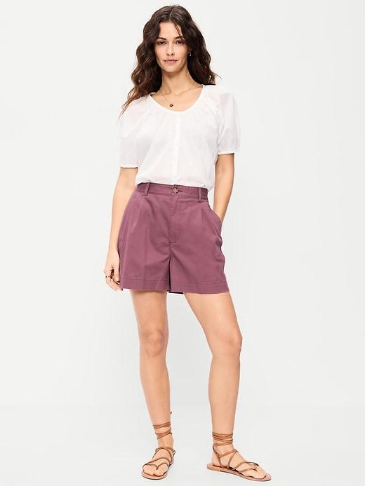 high-waisted ogc chino shorts -- 4-inch inseam