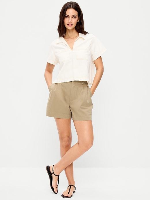 high-waisted ogc chino shorts -- 4-inch inseam