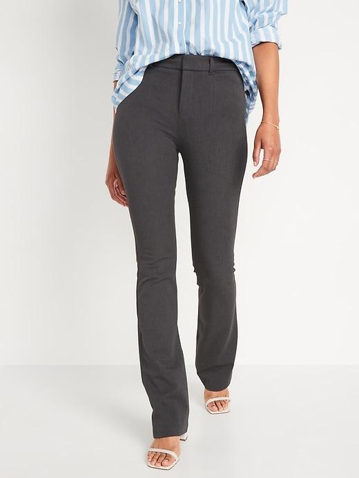 high-waisted pixie flare pants