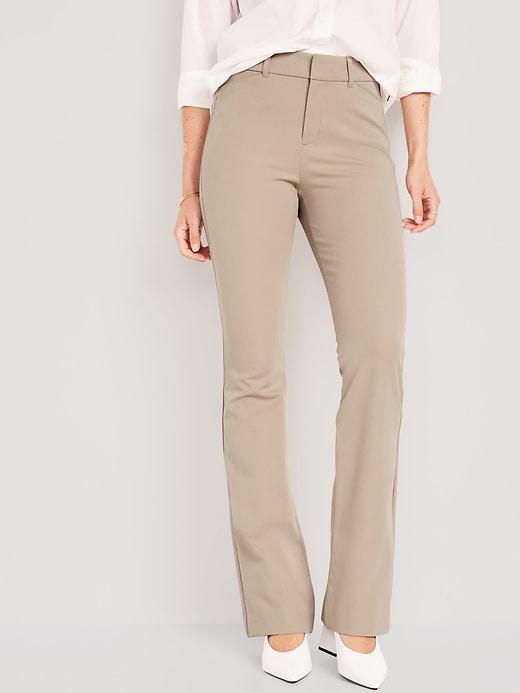 high-waisted pixie flare pants