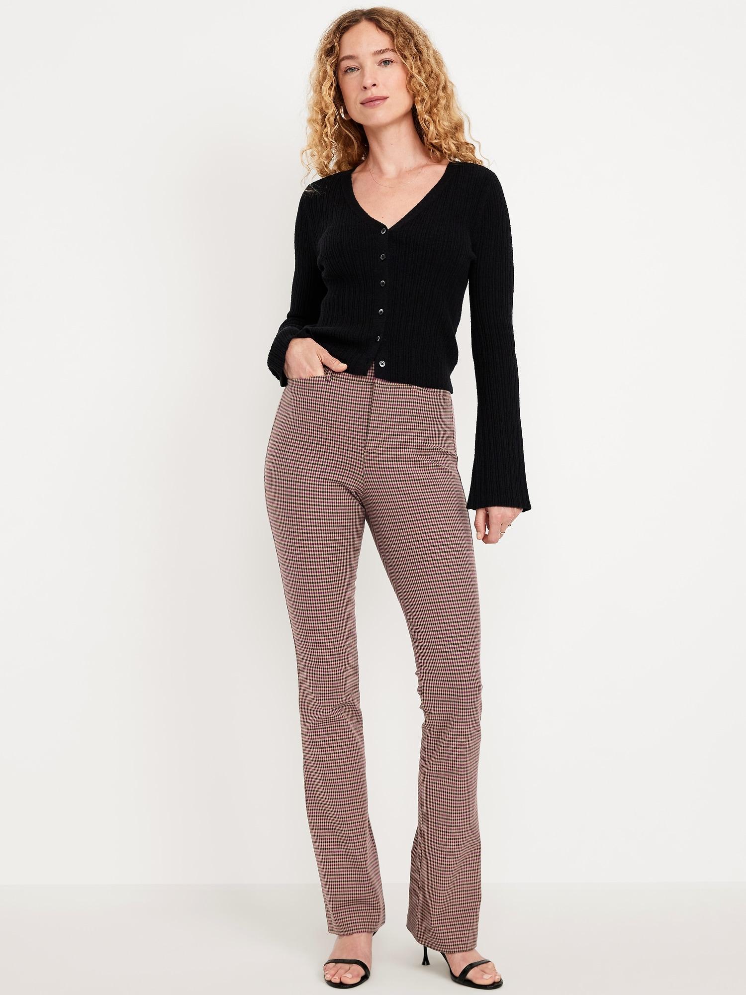 high-waisted pixie flare pants