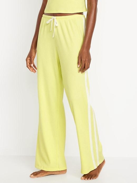 high-waisted slouchy lounge pants