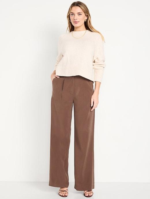 high-waisted taylor trouser wide-leg pants
