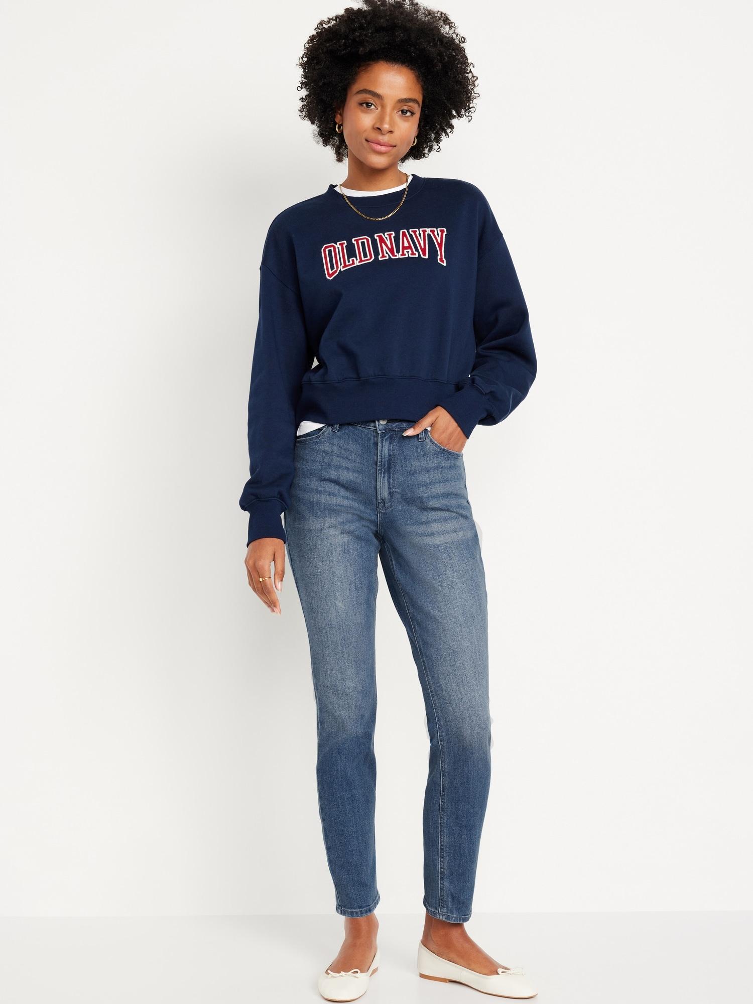 high-waisted wow straight ankle jeans