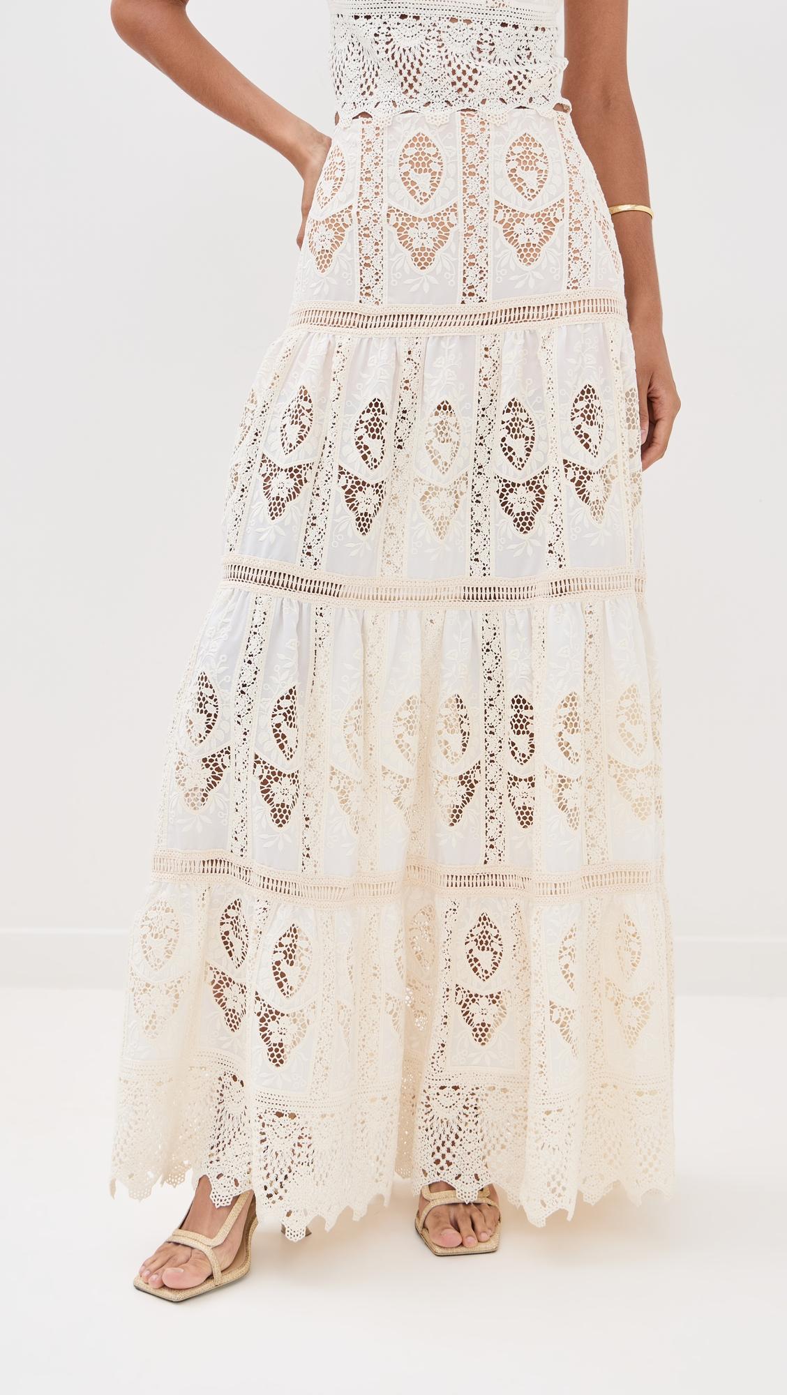 highlighted fields maxi skirt