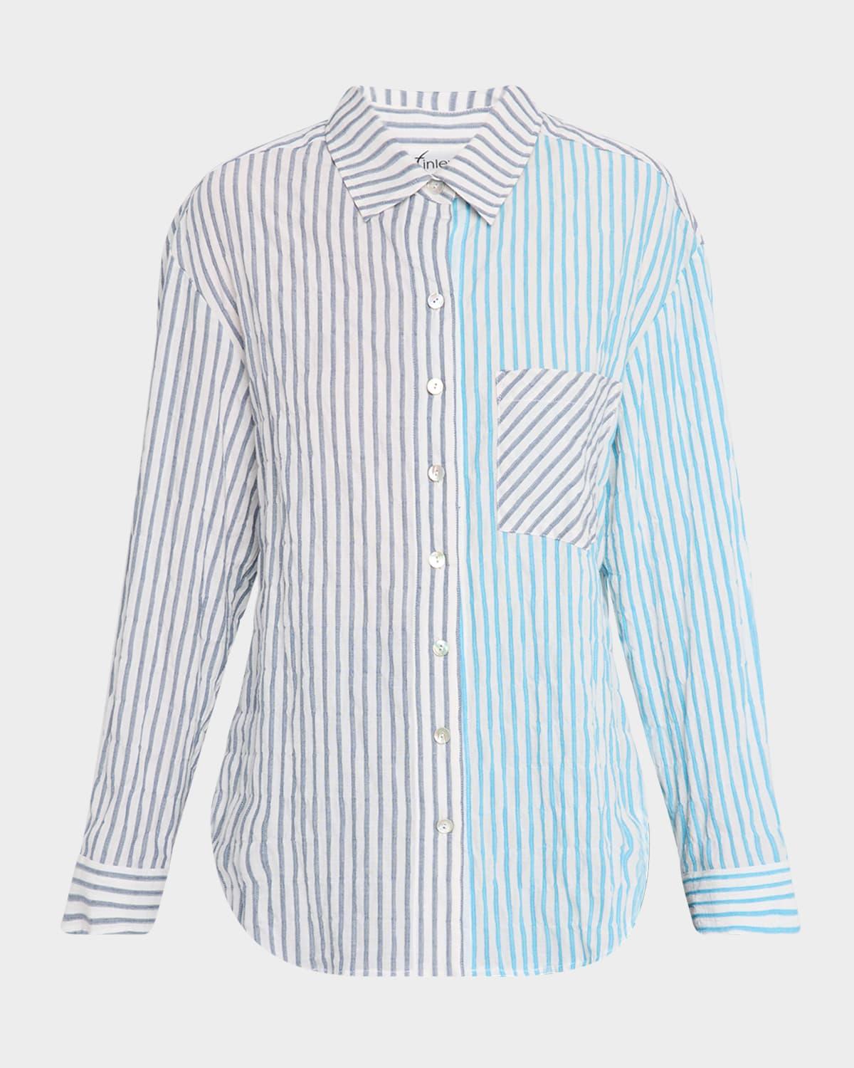 hilary striped button-down shirt