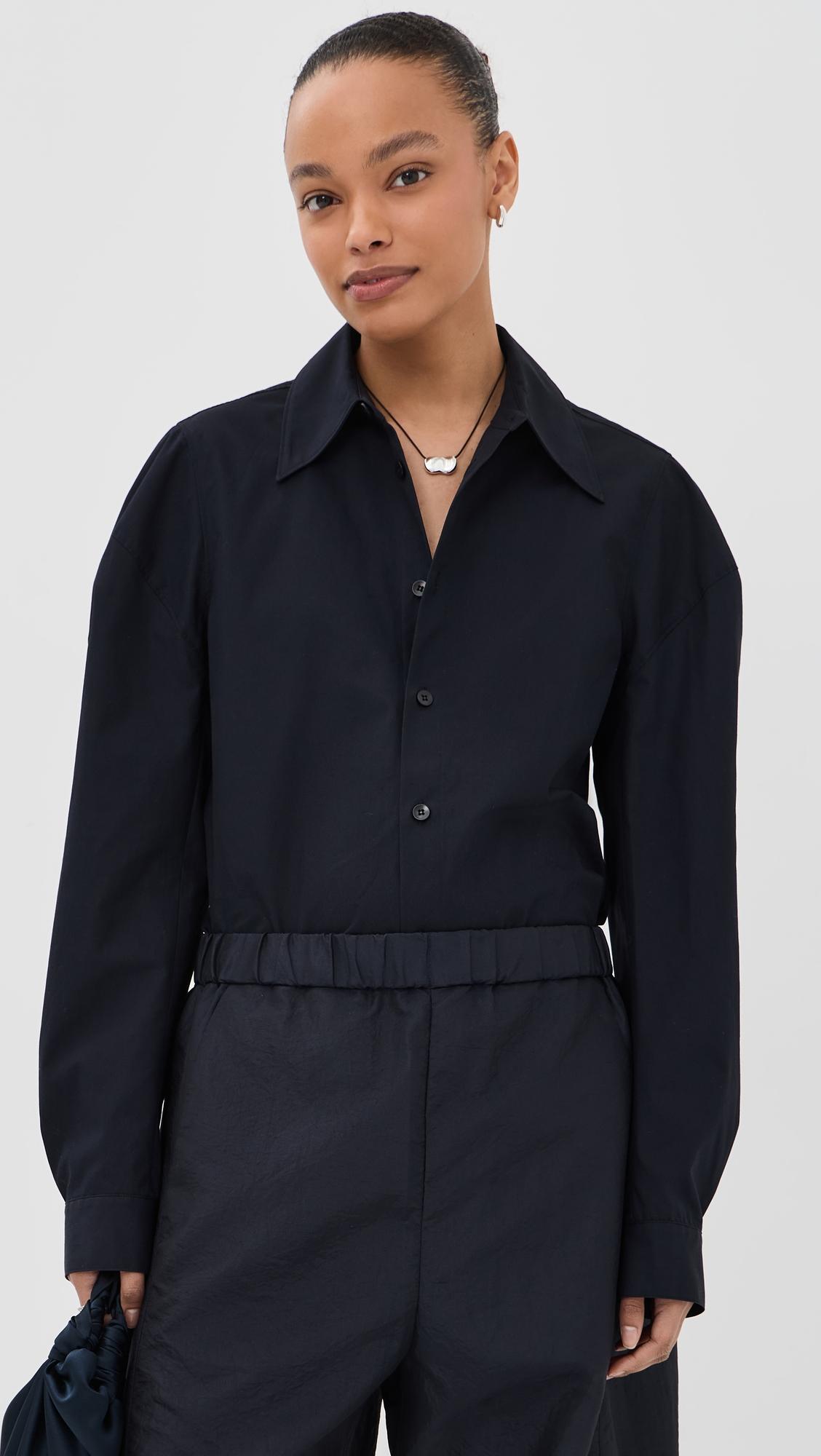 hinged button down shirt