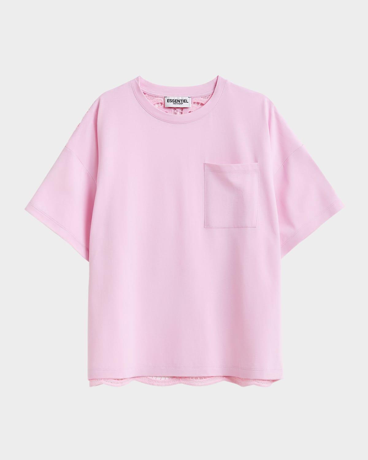 hintern lace back t-shirt