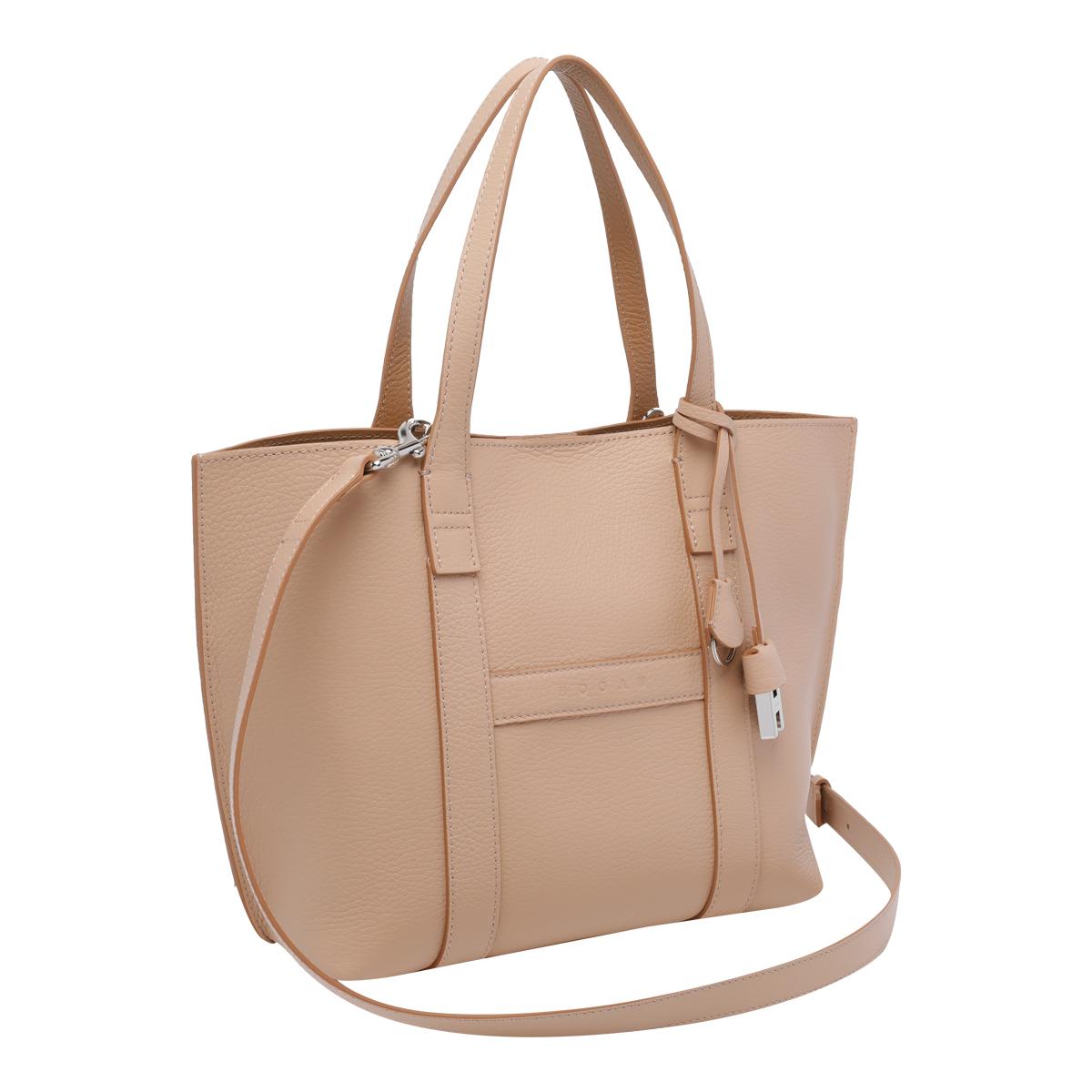 hogan bags beige calf leather - women