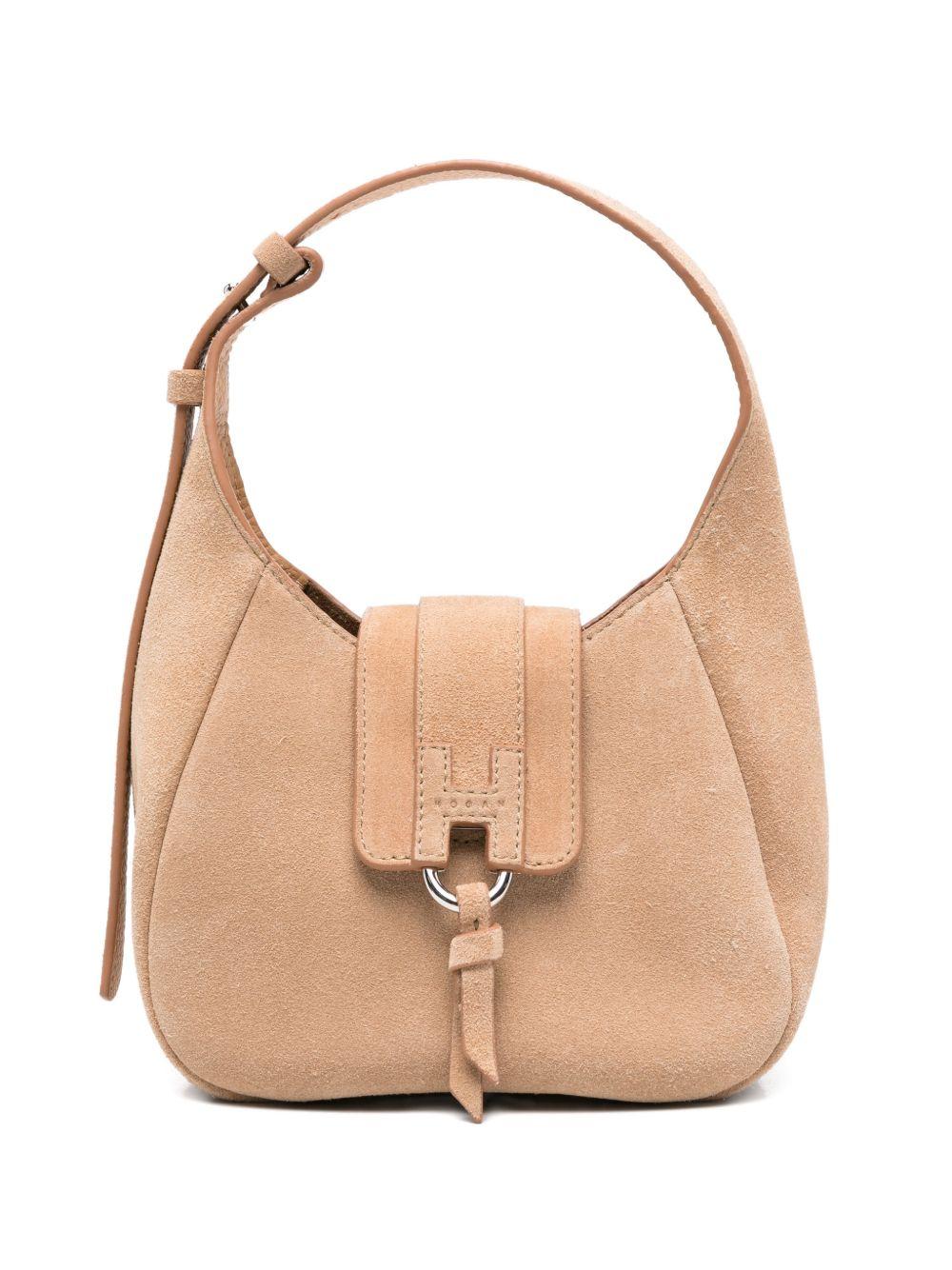 hogan bags beige suede - women