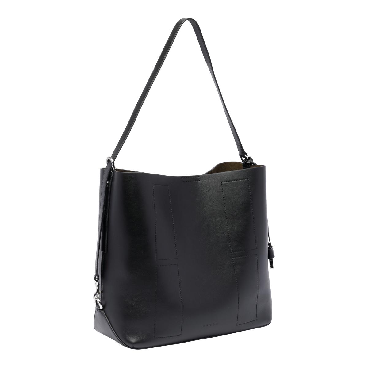 hogan bags black calf leather - women