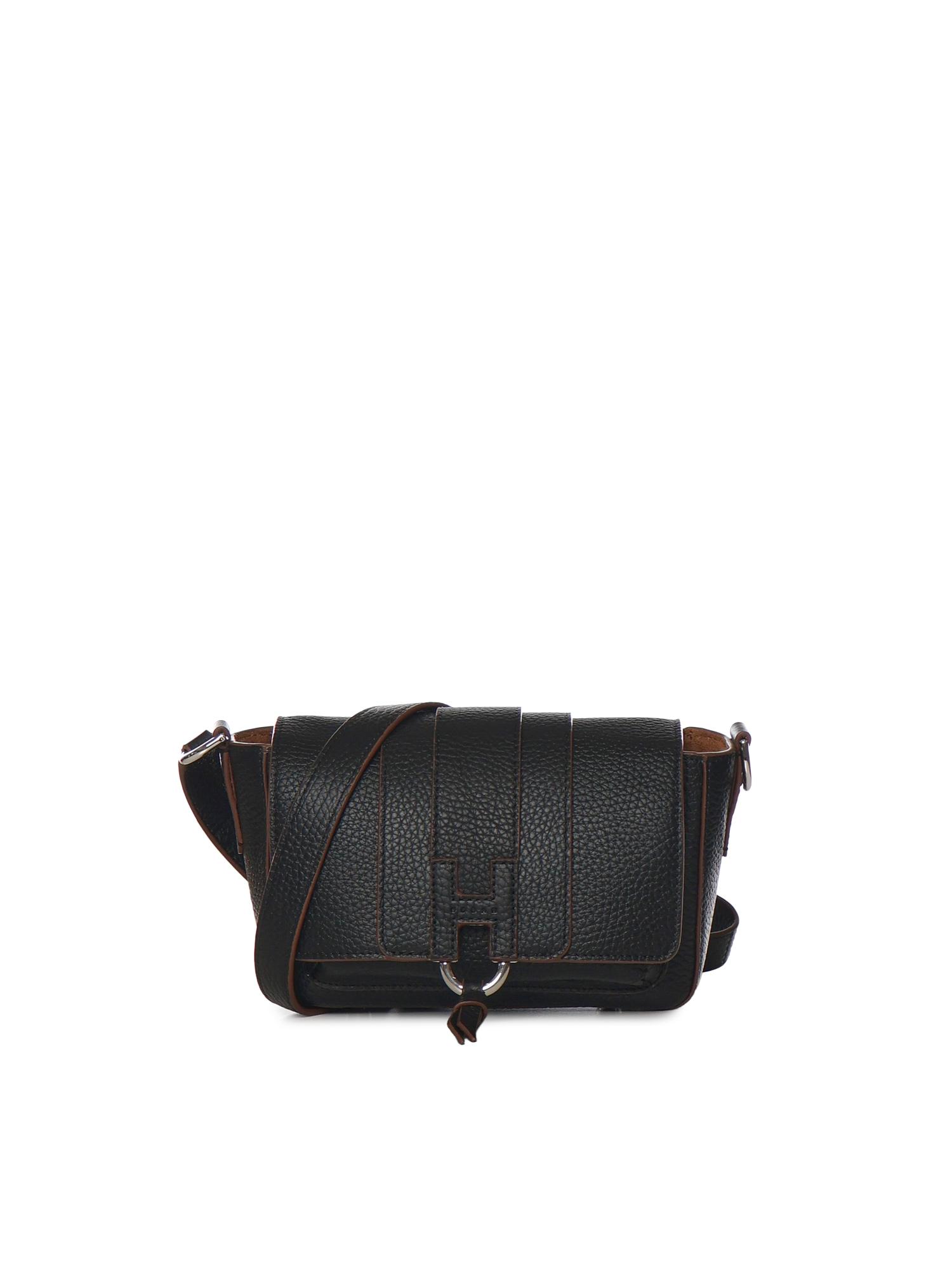 hogan bags black calfskin - women