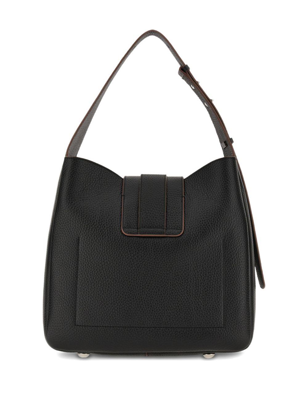 hogan bags black calfskin - women