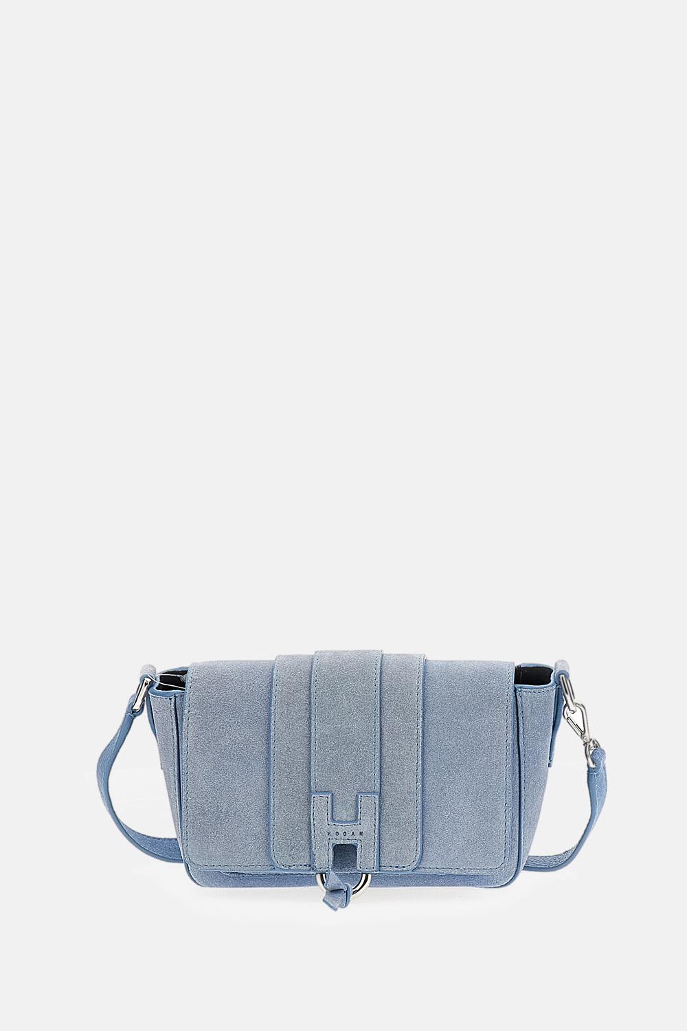 hogan bags blue calfskin - women