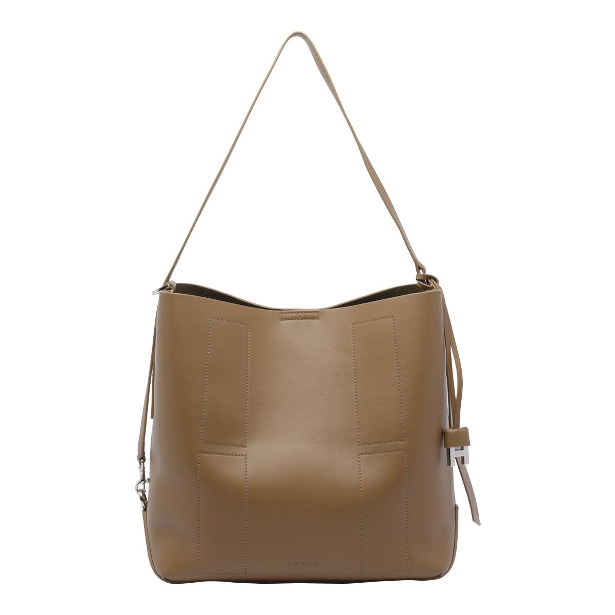hogan bags brown calf leather - women