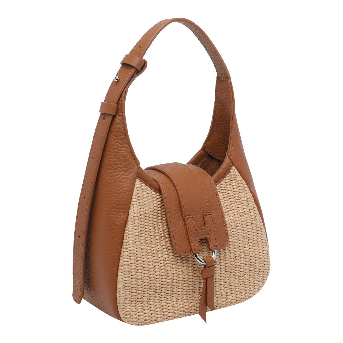 hogan bags brown calf leather - women
